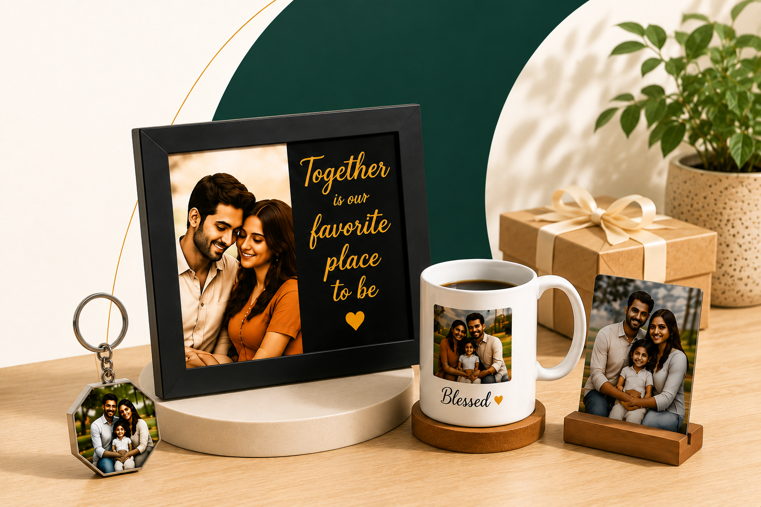 A personalised photo print